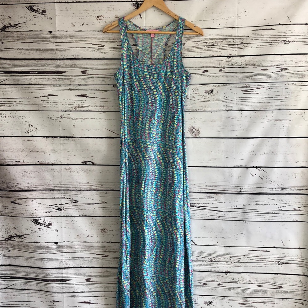 Lilly Pulitzer rare pattern calm shell maxi sz S
